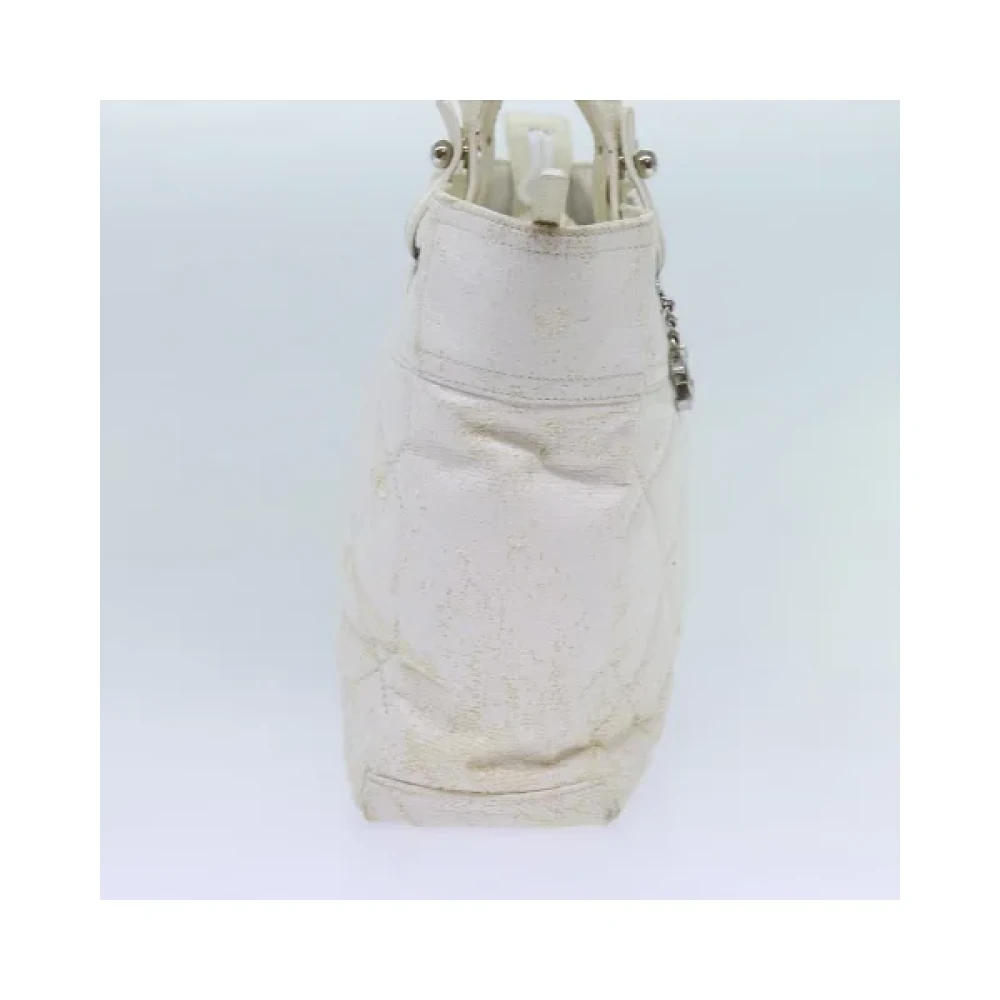 Chanel Vintage Pre-owned Canvas chanel-bags White Dames