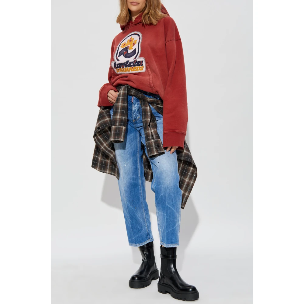 Dsquared2 Sweatshirt met logo Red Dames