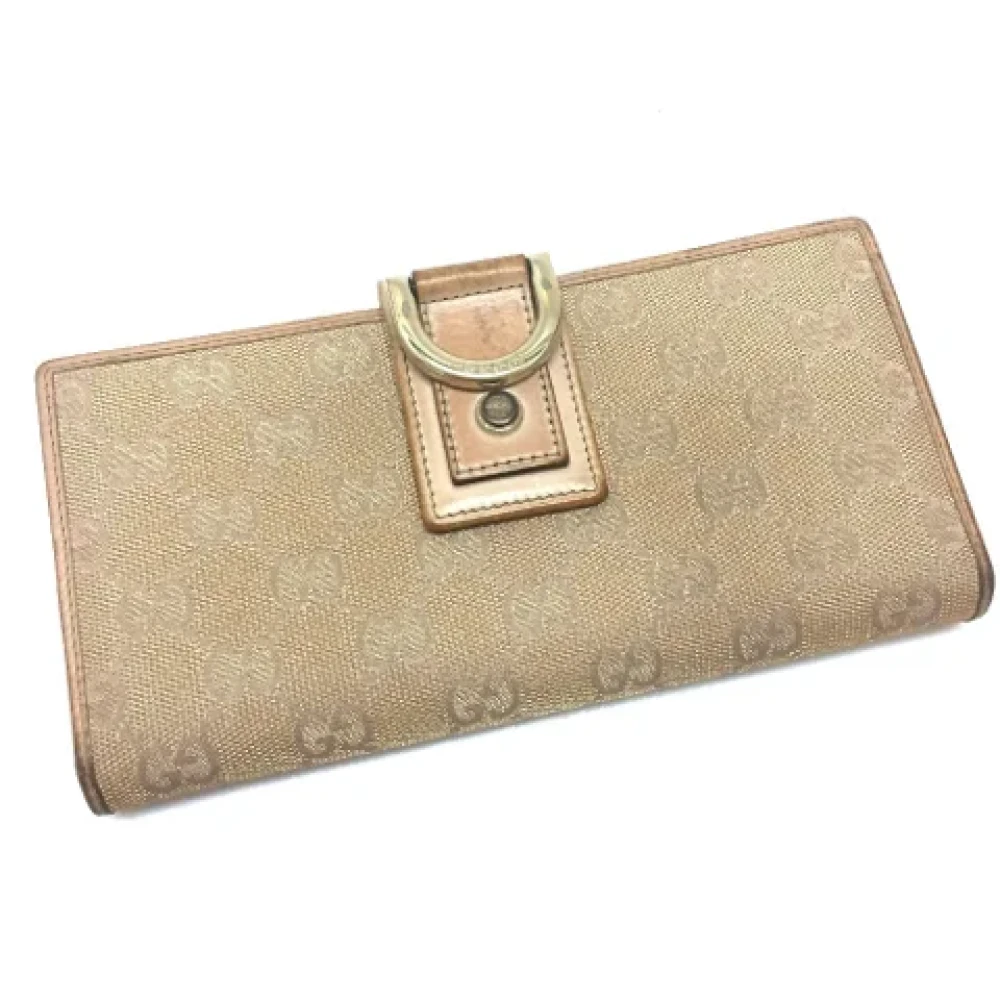 Gucci Vintage Pre-owned Canvas wallets Pink Dames