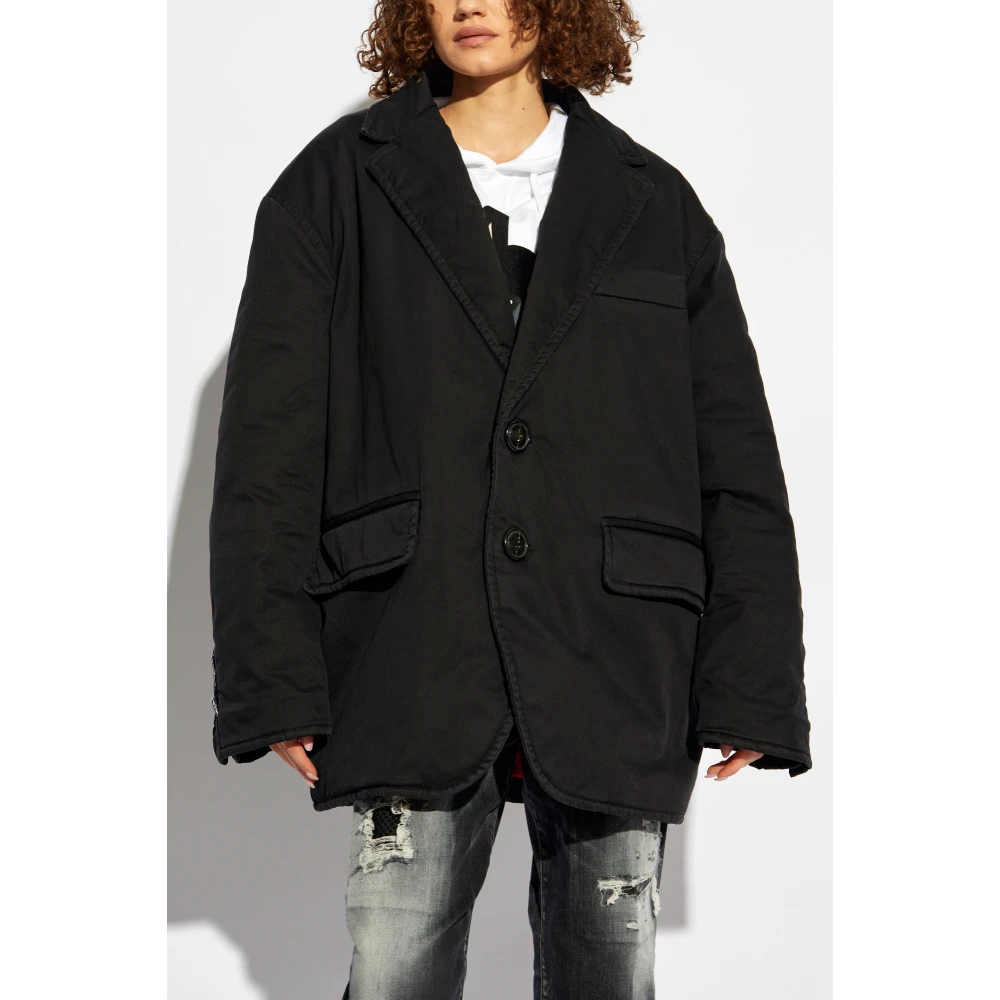 Dsquared2 Jas met zakken Black Dames