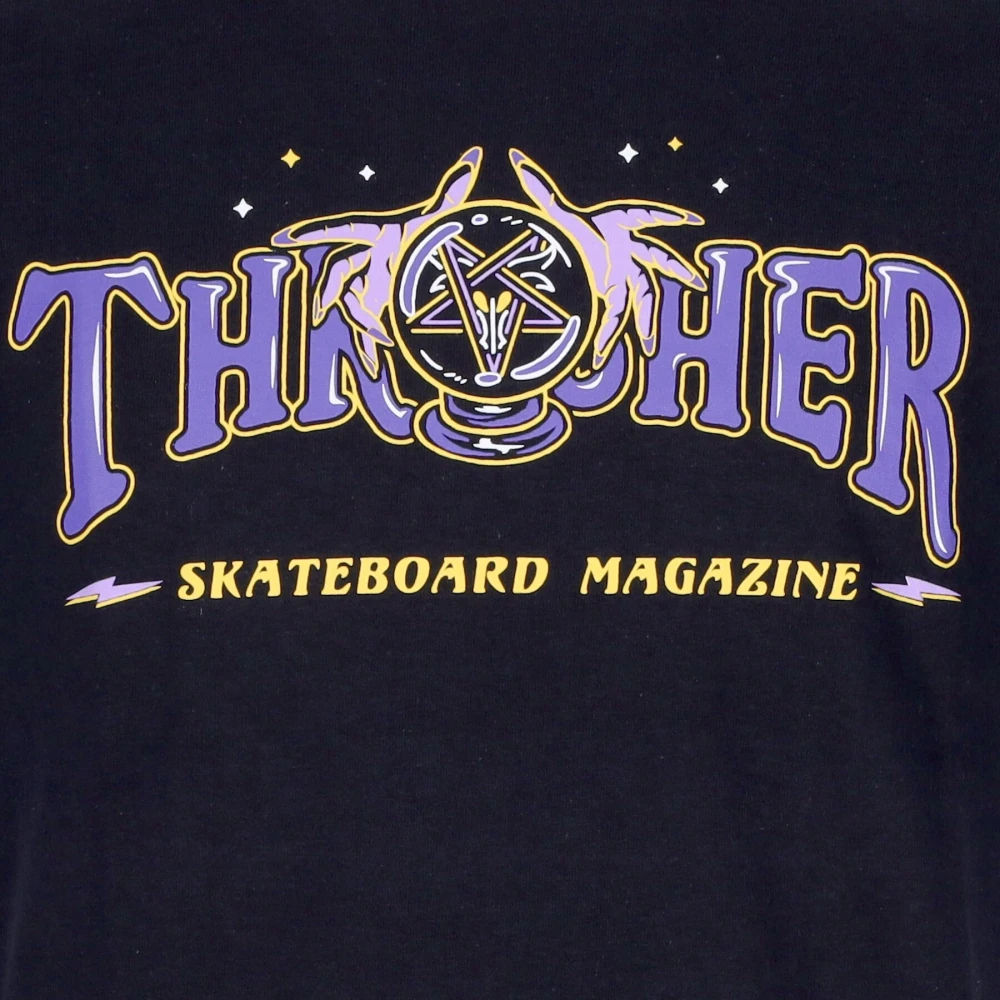 Thrasher Fortune Logo Zwart T-Shirt Black Heren