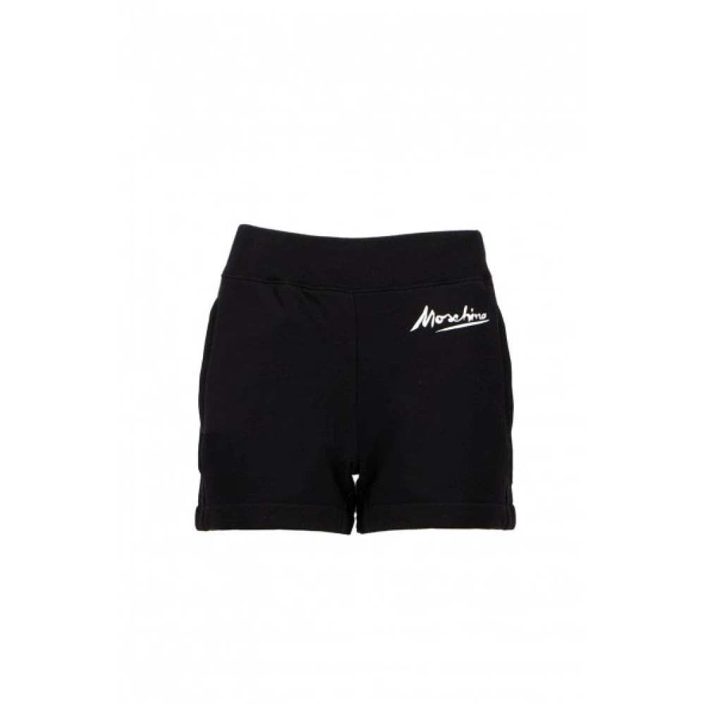 Moschino Zwarte katoenen shorts Black Dames