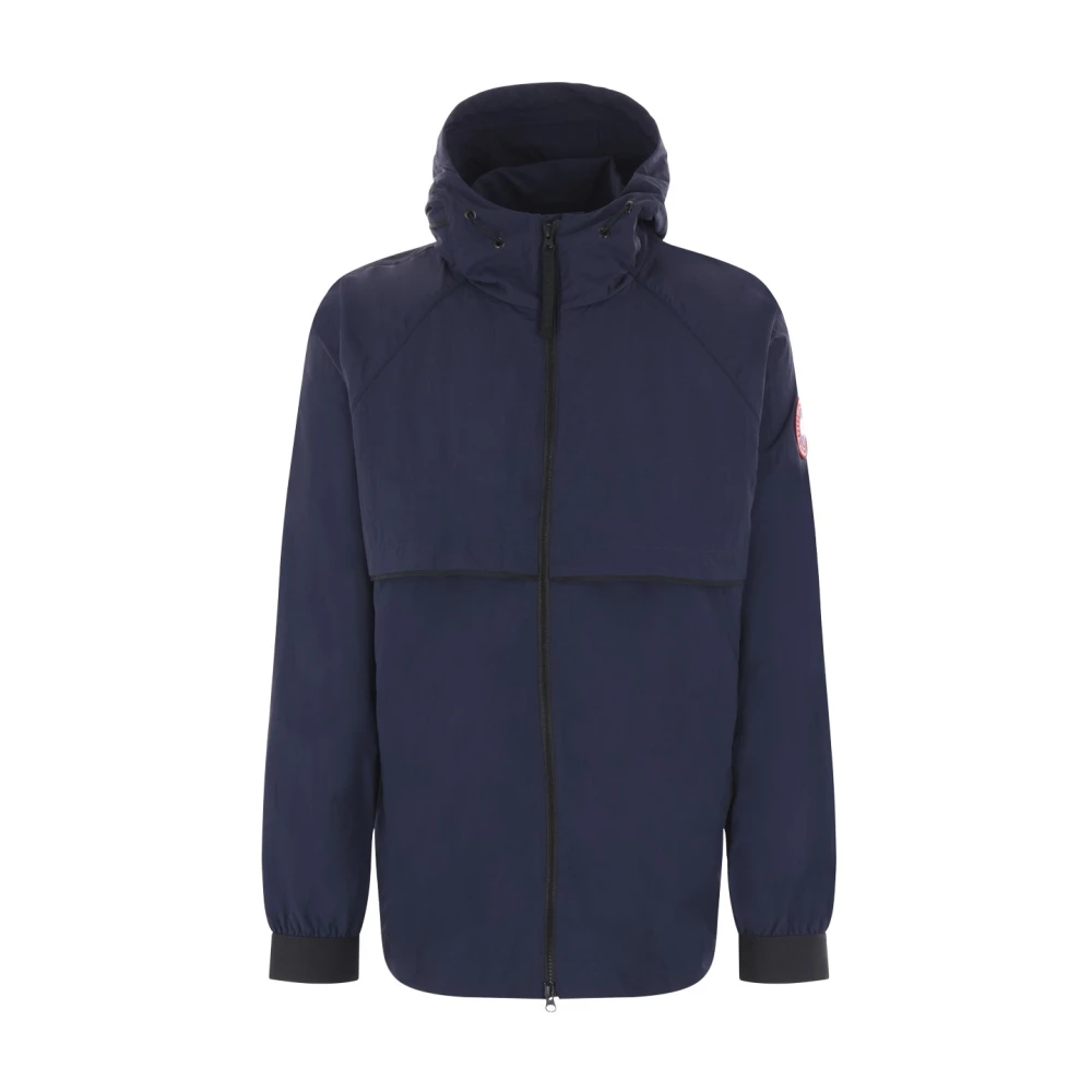 Canada Goose Blauwe windjack met Arctische patch Blue Heren