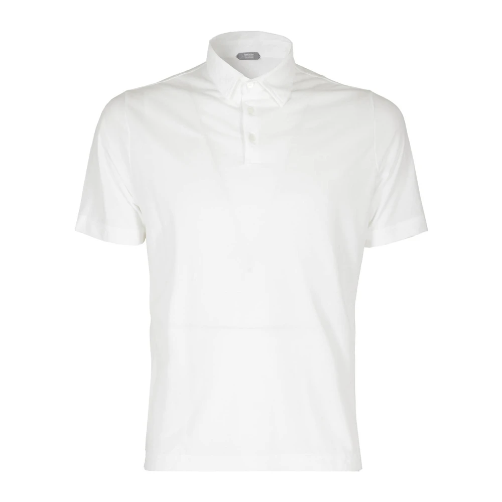 Zanone Polo Shirts White Heren