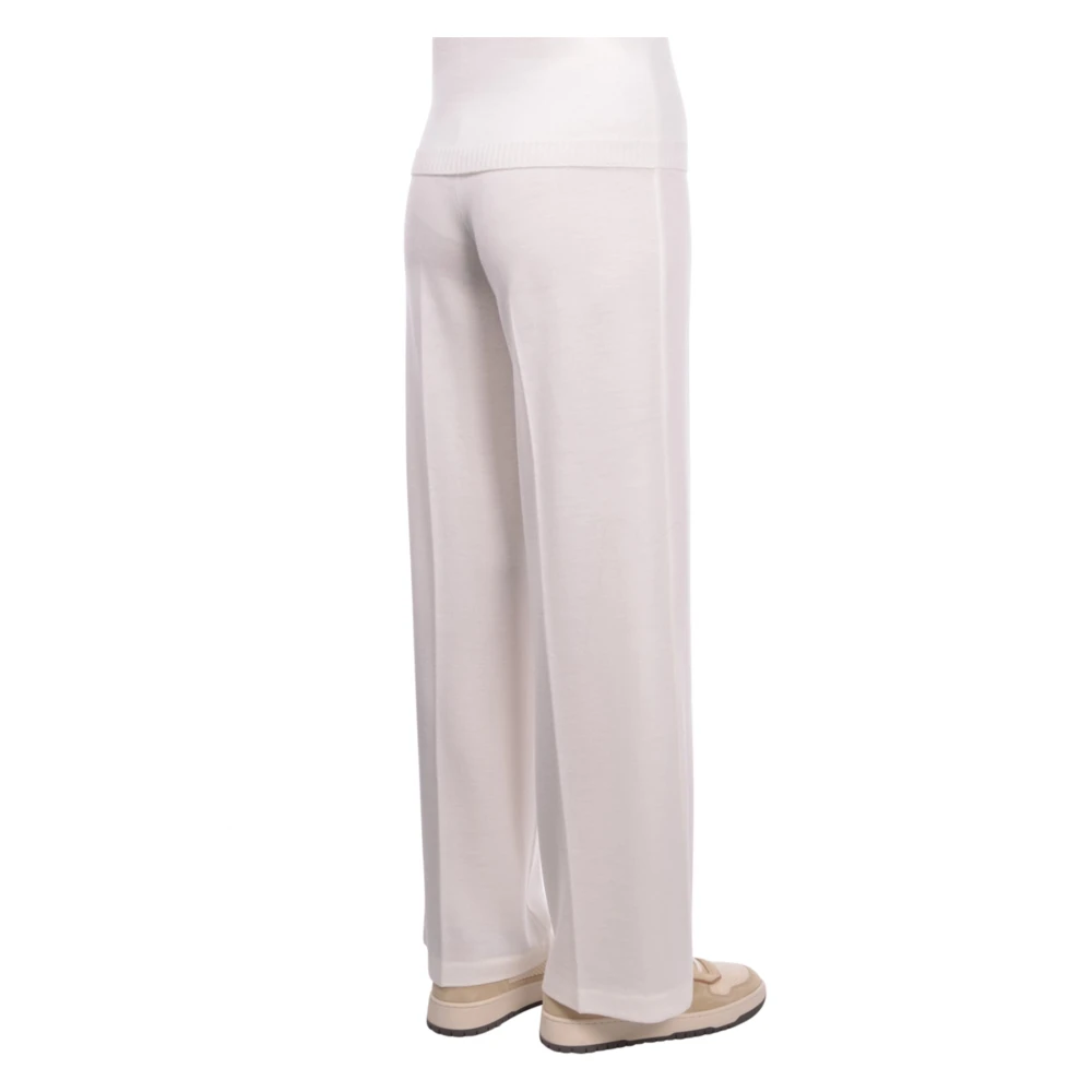 Gran Sasso Wijde broek White Dames