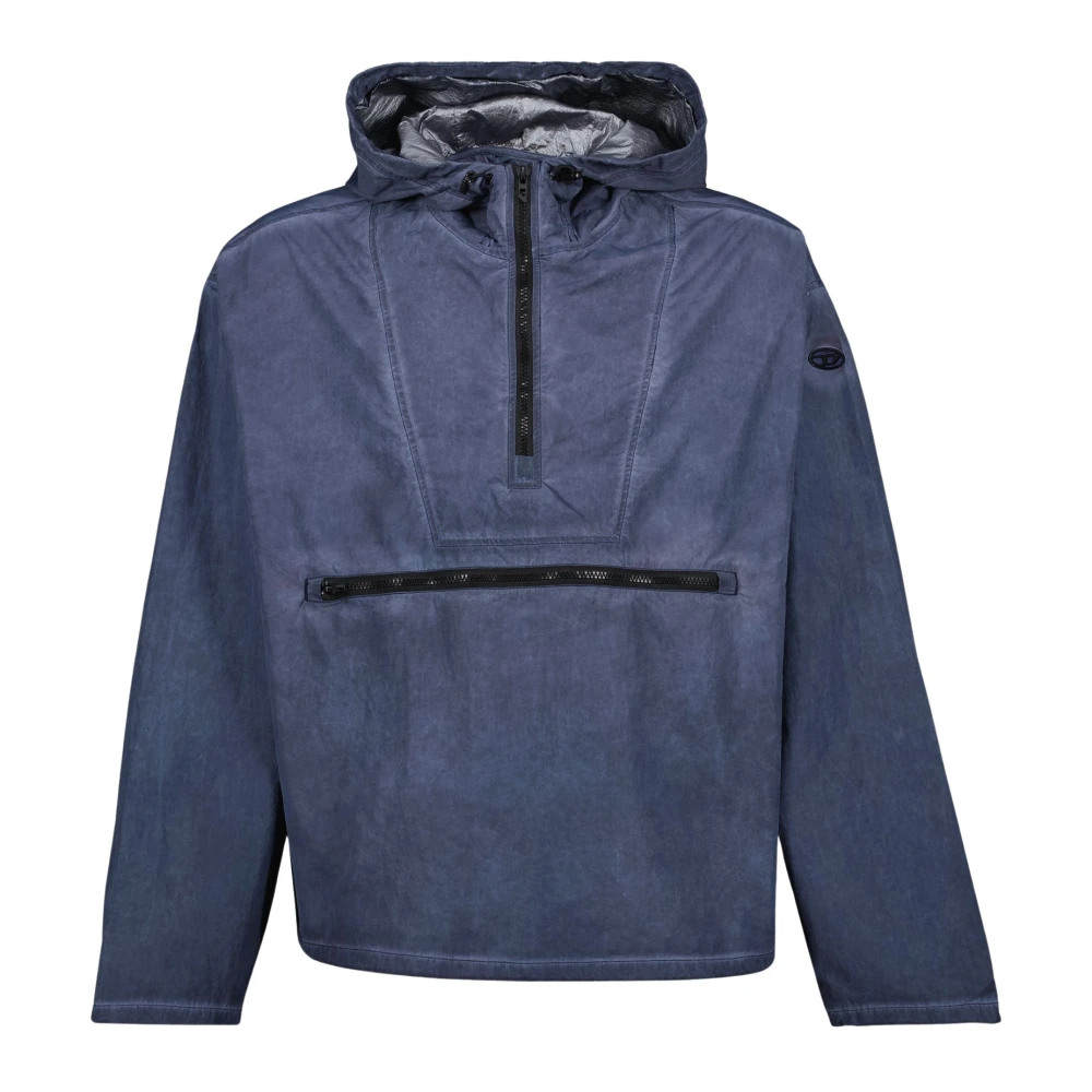 Diesel Casual Windbreaker Lente-Zomer 2025 Blue Heren