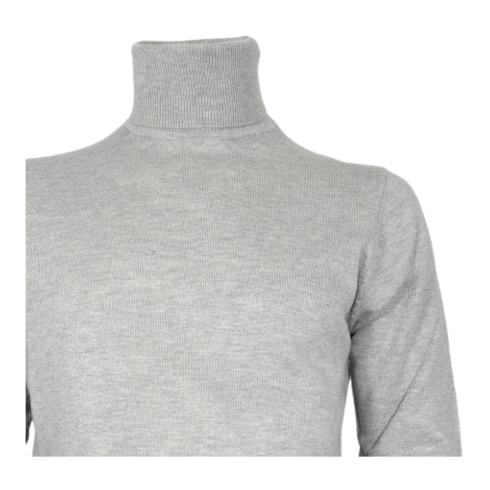 Cashmere Company Slim Fit Cashmere Trui in Grijs Gray Heren
