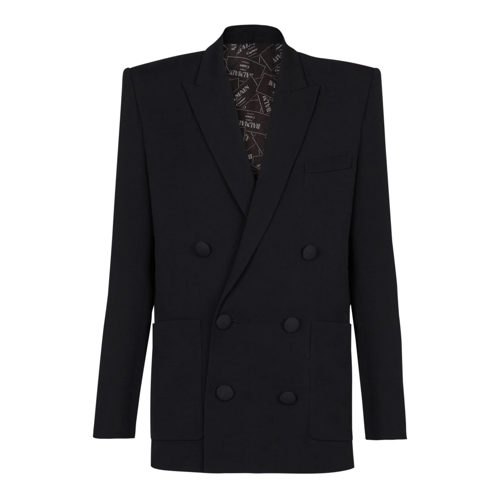 Balmain Grain de poudre blazer Black Heren