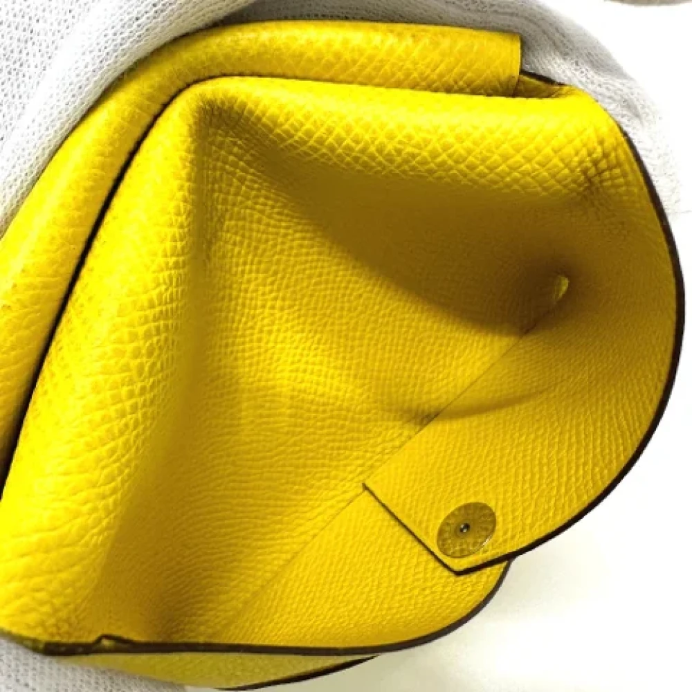 Hermès Vintage Pre-owned Leather home-office Yellow Dames