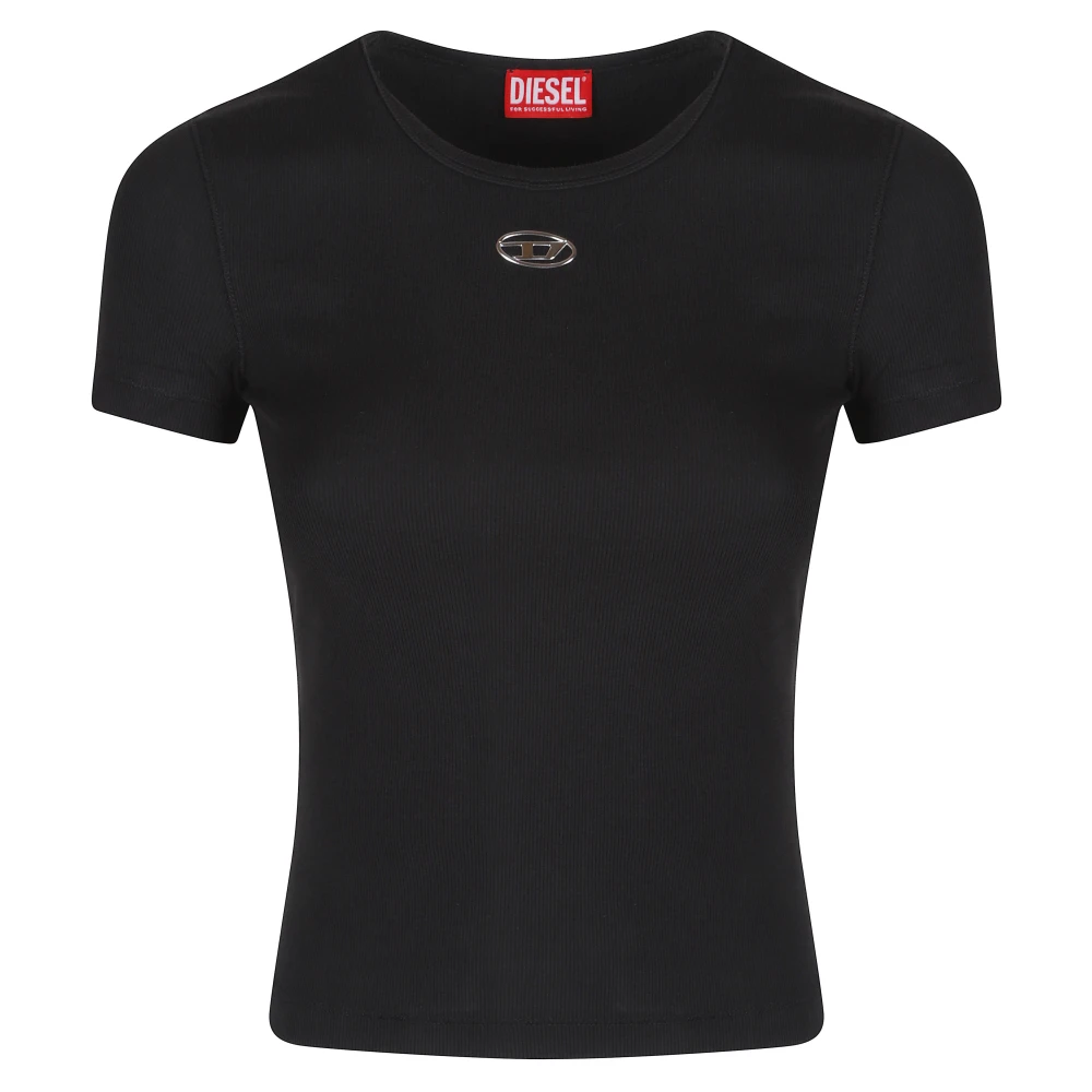Diesel Mujer Negro Camisetas, Talla: Xs