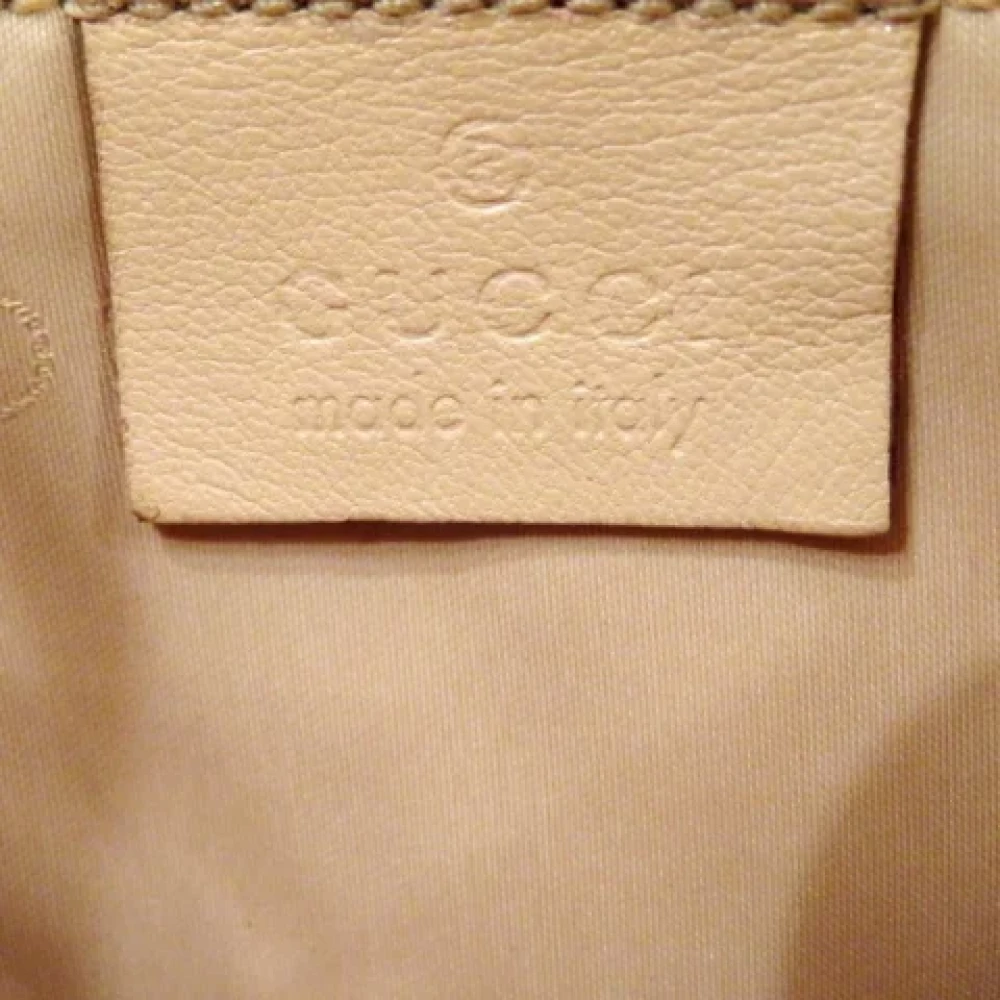 Gucci Vintage Pre-owned Leather handbags Beige Dames