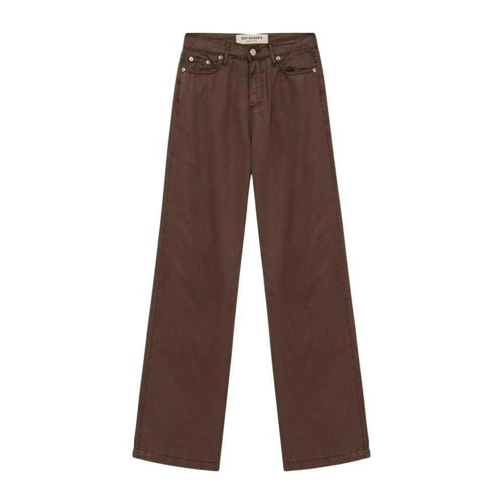 Roy Roger's Women's Brown Marta Trousers - Straight Fit Jeans - W33 - Jeans