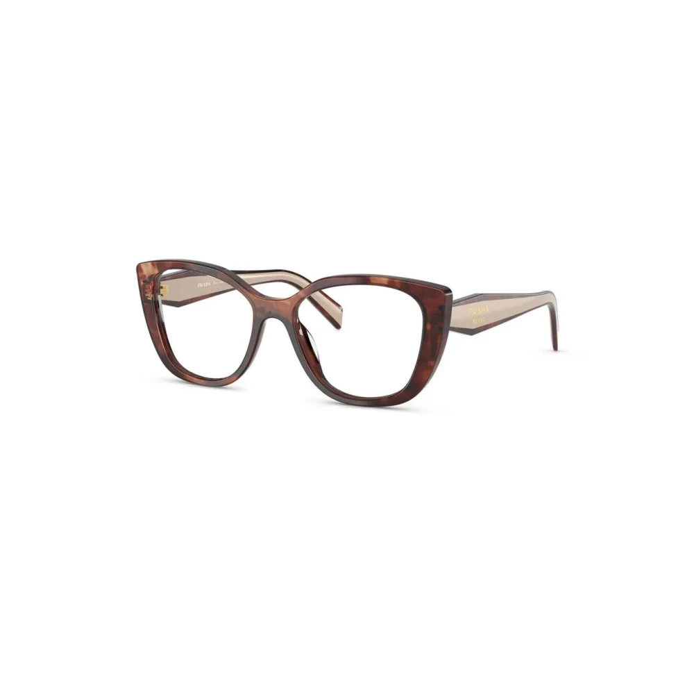 Prada Women's Brown Glasses,, Pr B04v 07R1o1 Optical Frame Medium