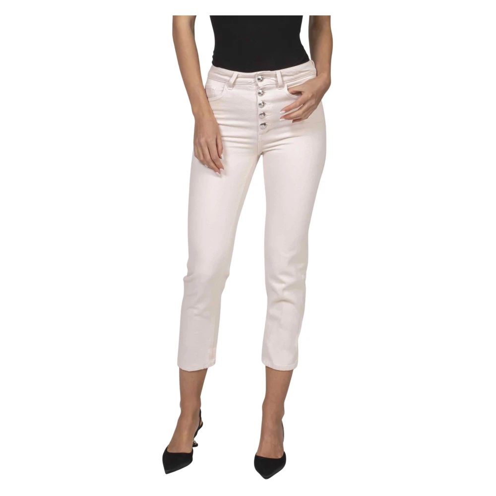 Dondup Vrouw Roze Broeken Dames, W28, Katoen, Pantalone Koons