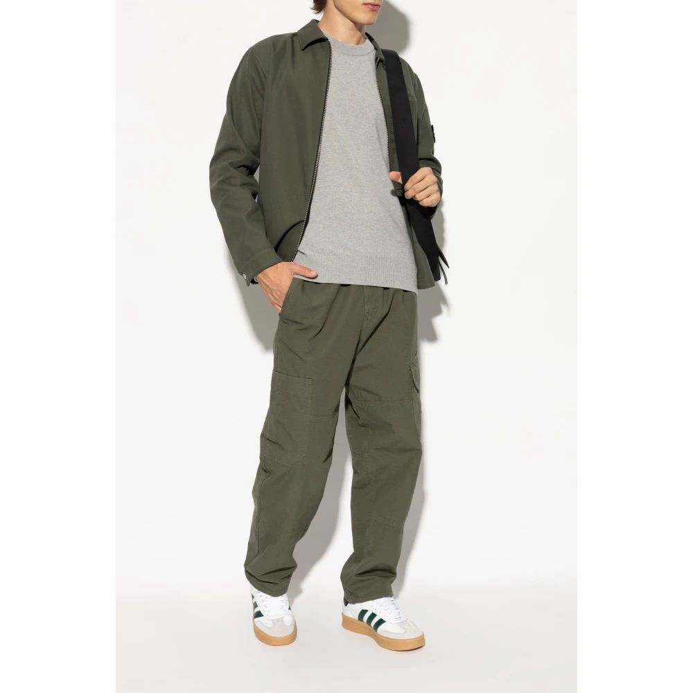 Stone Island Broek met logo Green Heren