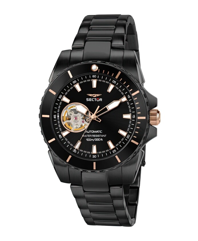 automatisch-herenhorloge-zwart-roestvrij-staal