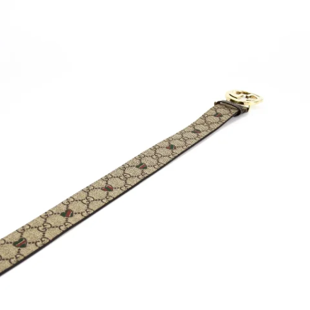 Gucci Vintage Pre-owned Leather belts Beige Dames