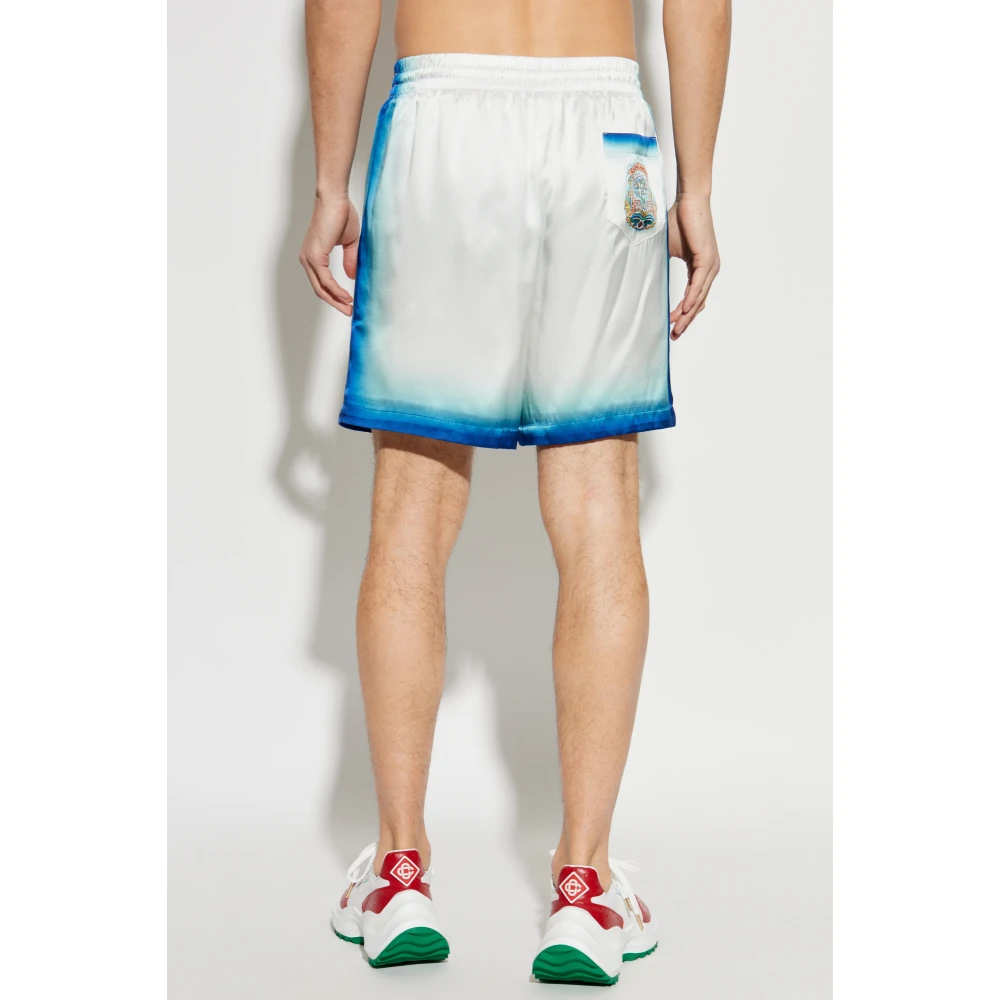 Casablanca Zijden shorts White Heren