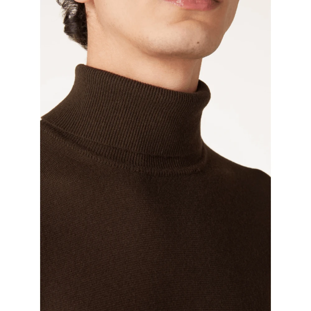 Loro Piana Chocoladebruine Cashmere Coltrui Brown Heren