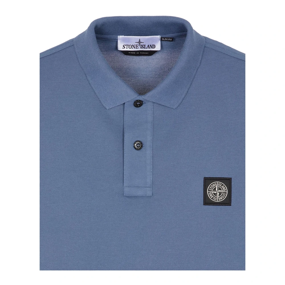 Stone Island Korte Mouw Polo Blue Heren