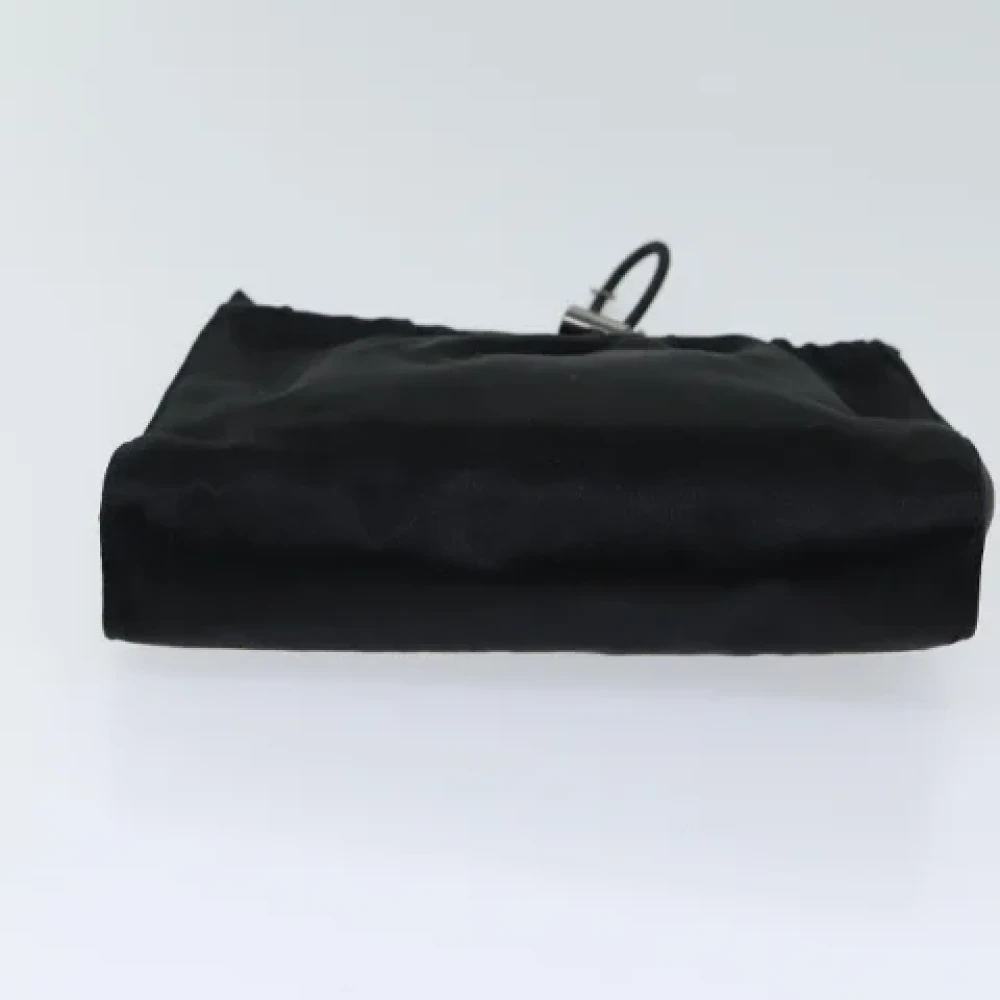 Prada Vintage Pre-owned Leather pouches Black Dames