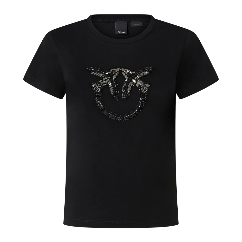Pinko Quentin T-shirt Black Dames
