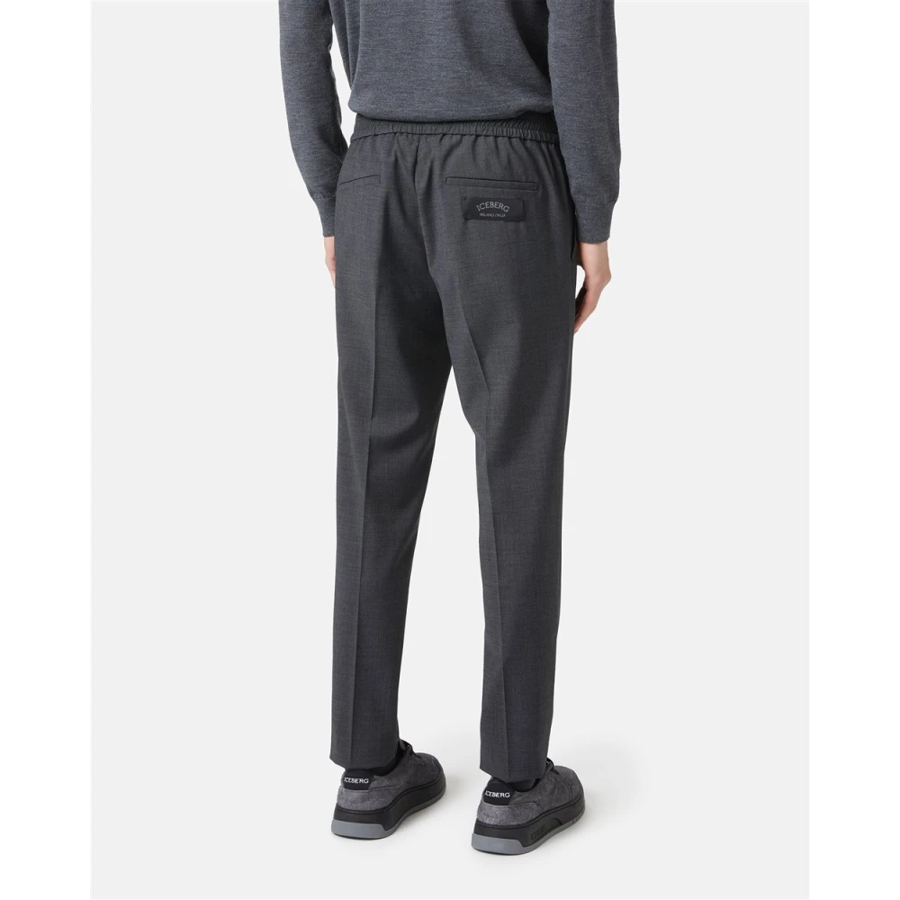 Iceberg Carry-over broek met logo Gray Heren