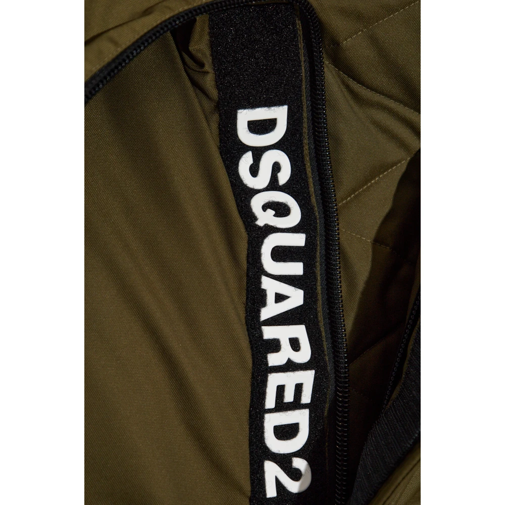 Dsquared2 Gewatteerde jas met capuchon Green Heren
