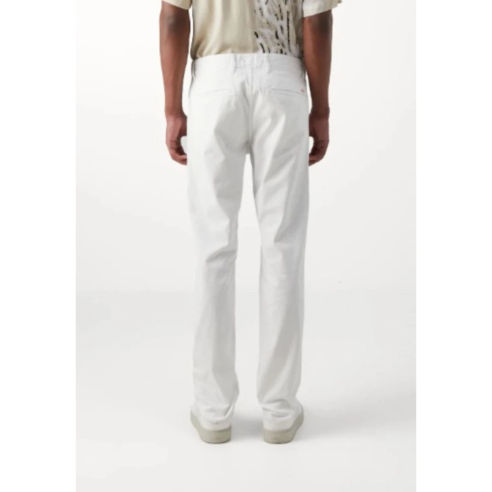 Hugo Boss Slim Chino Broek voor Mannen White Heren