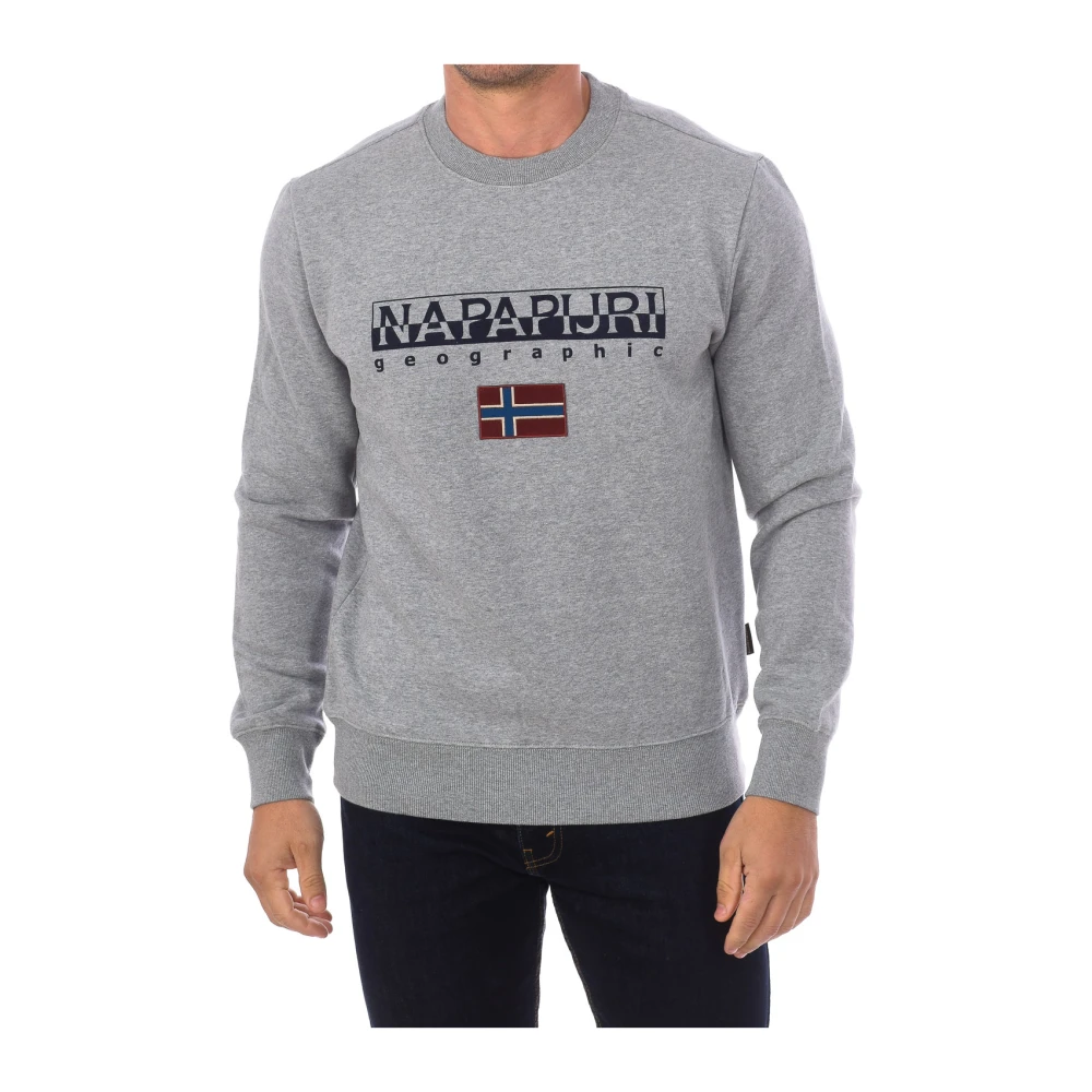 Napapijri Gray Sweatshirts - Male - Sweatshirts - M - Sweatshirts & Hoodies