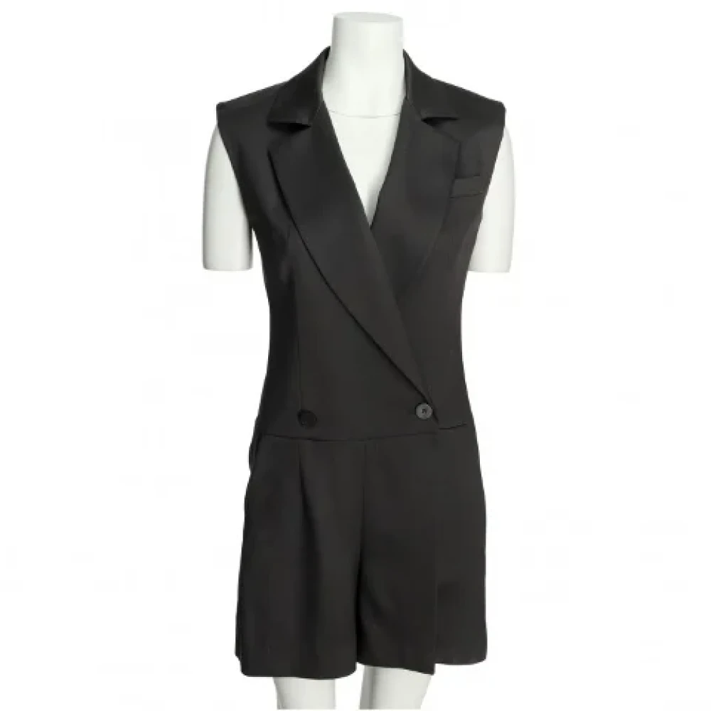 Louis Vuitton Vintage Pre-owned Silk dresses Black Dames