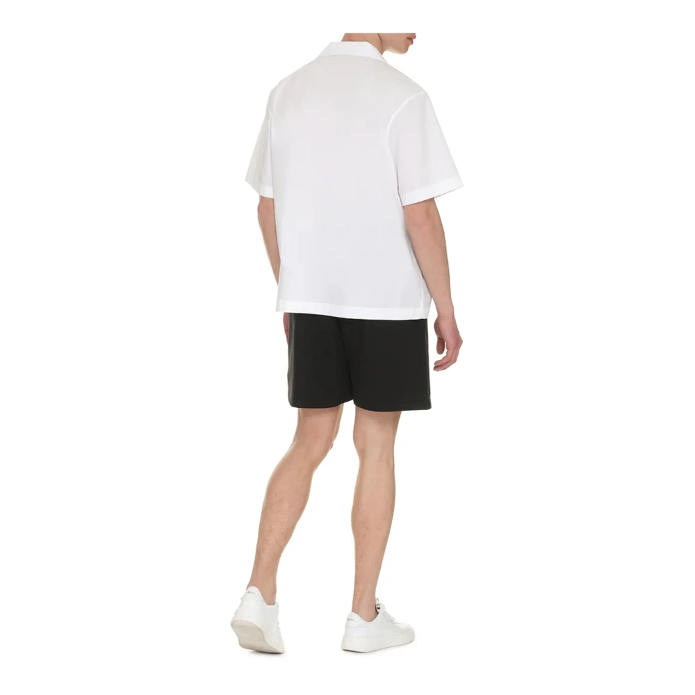 Valentino Witte Katoenen Poplin Overhemd White Heren