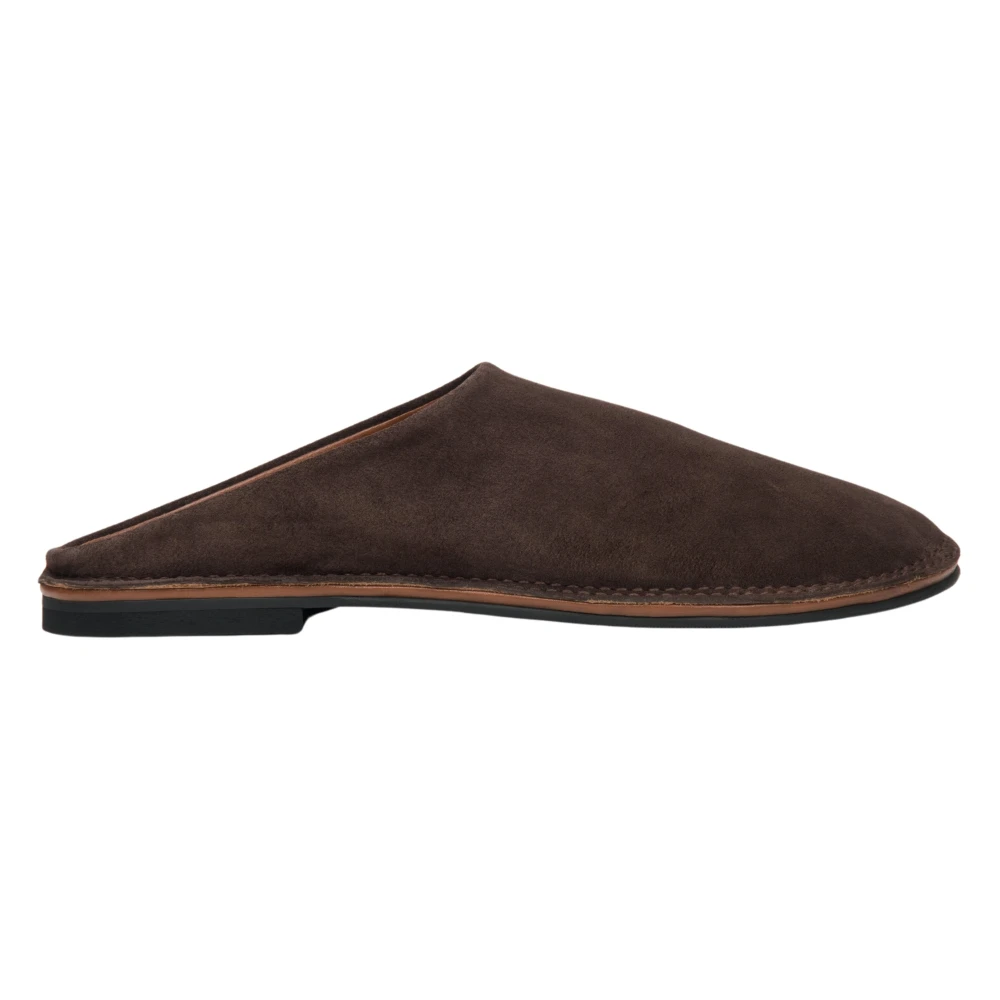 Estro Brown Soft Saddle Velour Mules - Female - Mules - 5 Uk - Shoes