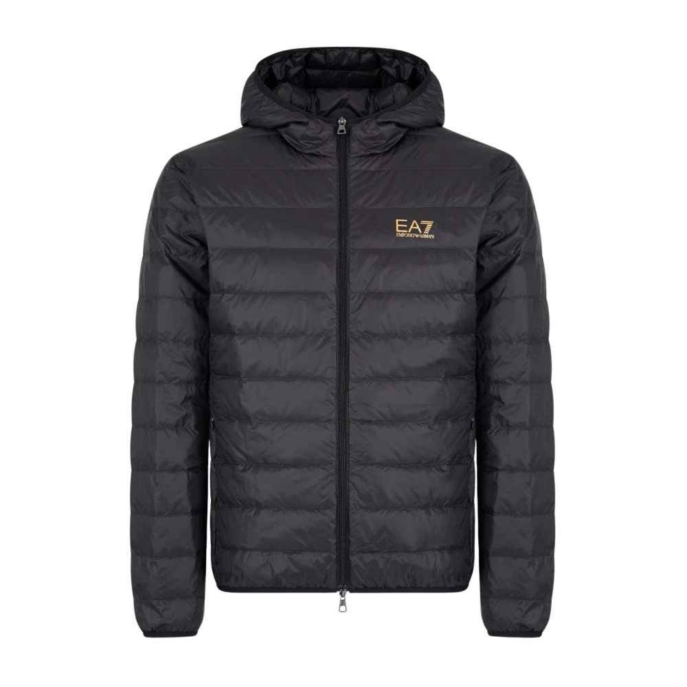 Emporio Armani Ea7 Men's Black Core Identity Packable Down Jacket