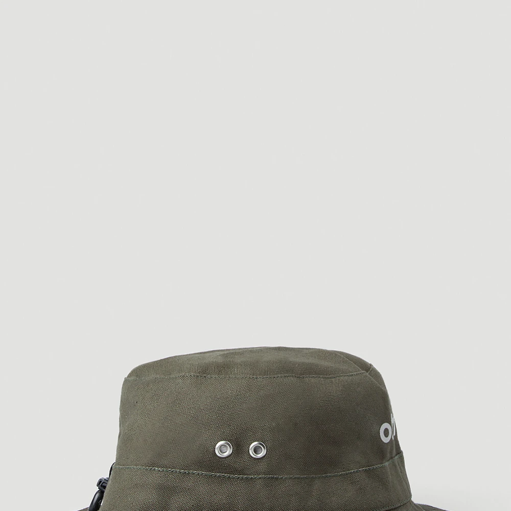 Ostrya Logo Print Bucket Hat Green Heren