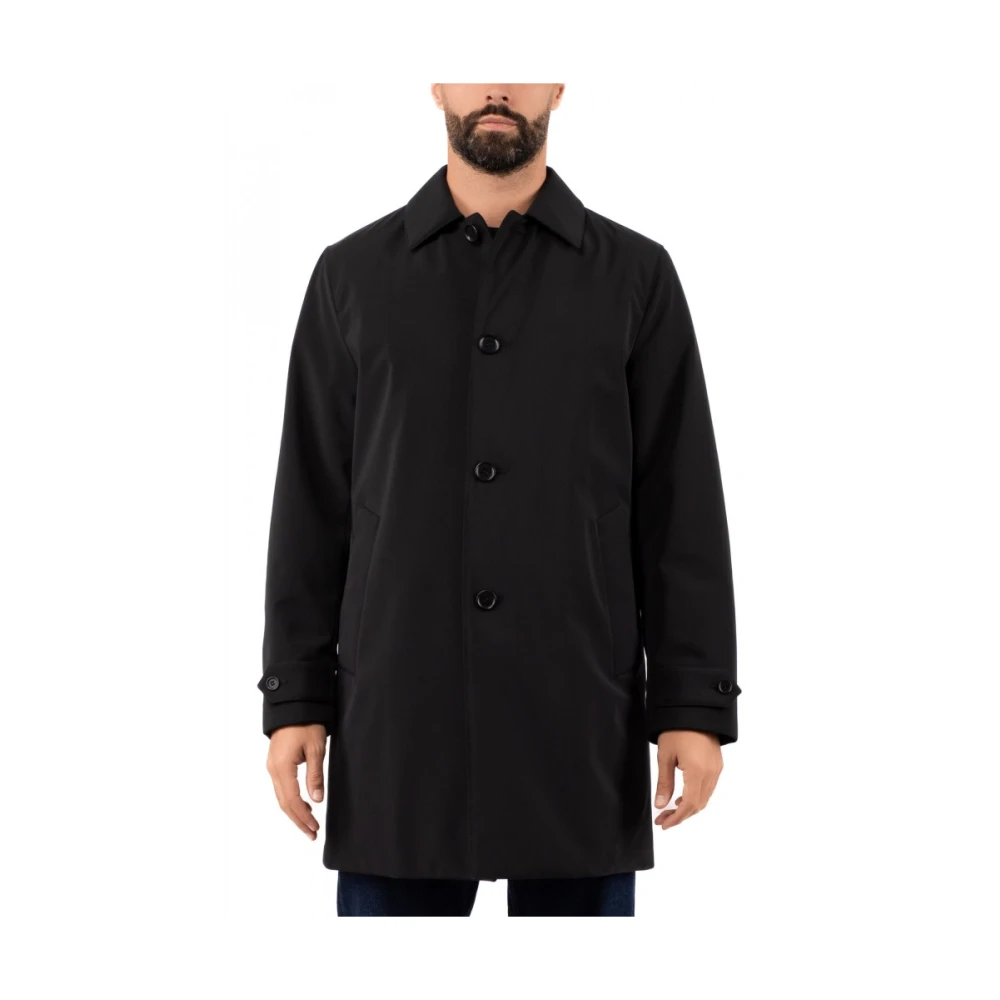 Aspesi Heren Waterdichte Jas Black Heren