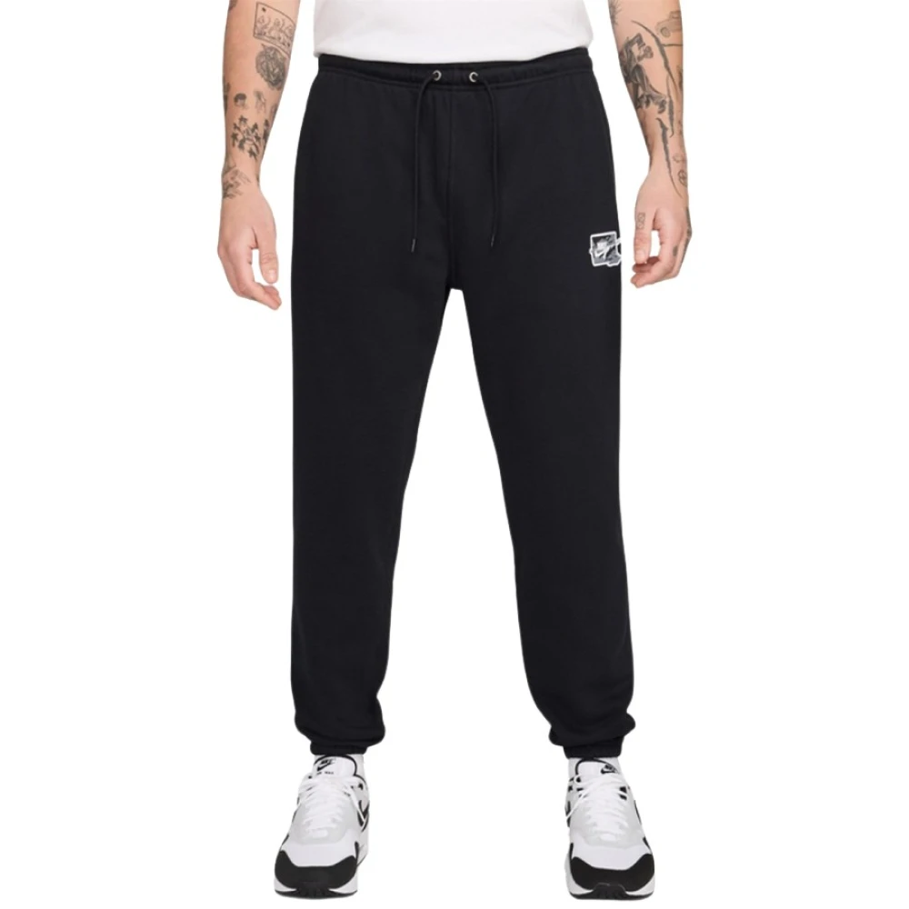 Nike Lichte Suitbroek met Manchetten Black Heren