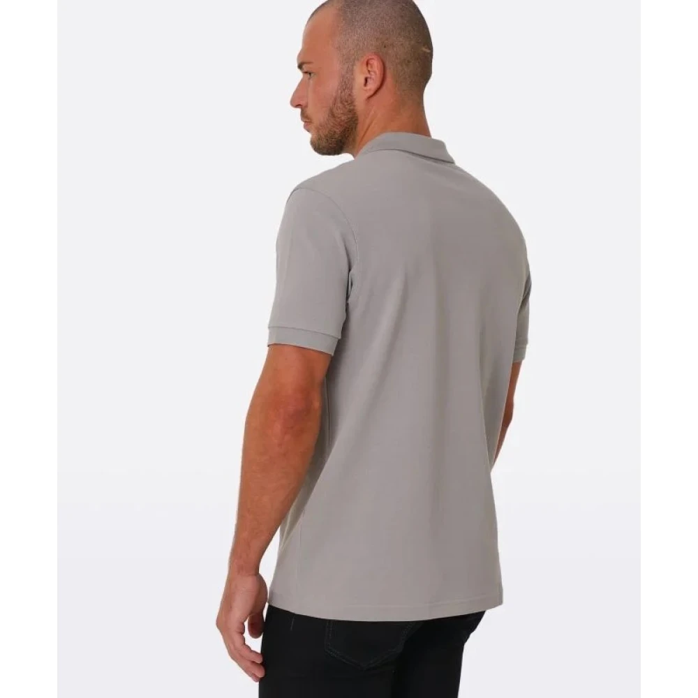 Fred Perry Slim Fit Plain Polo in Limestone Gray Heren