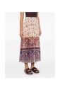 floral-print-elasticated-waist-skirt