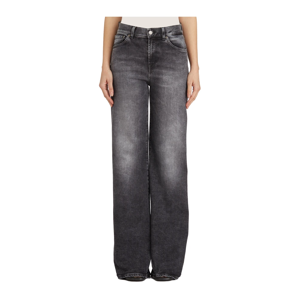 Dondup Amber Denim Broek Gray Dames