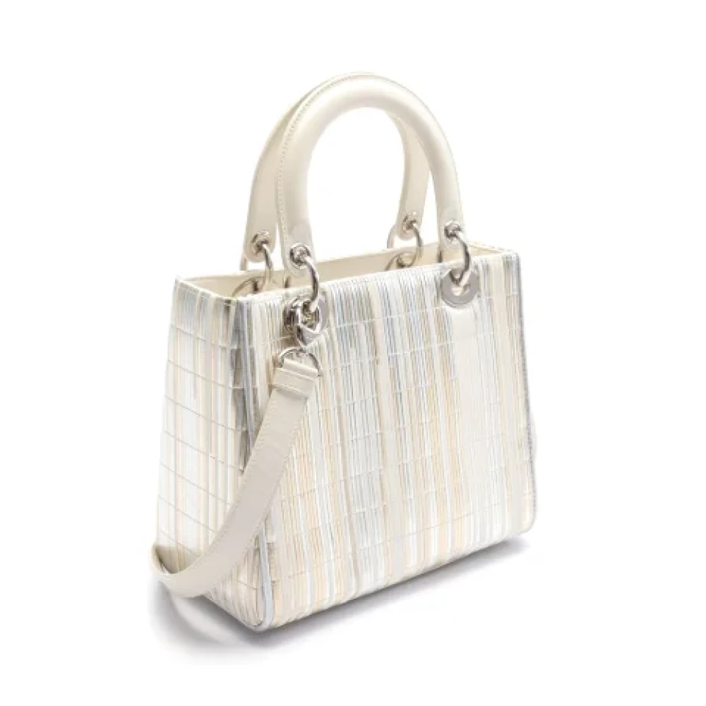 Dior Vintage Pre-owned Leather dior-bags Beige Dames