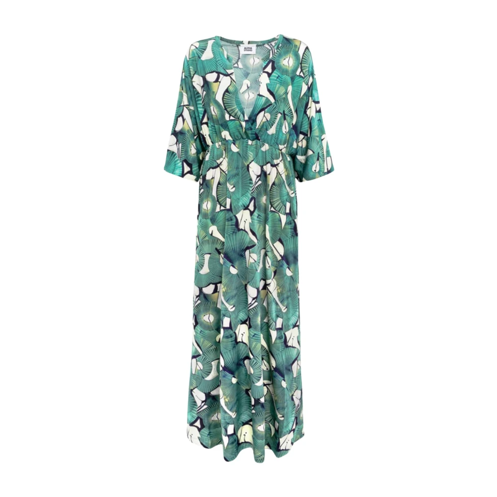 Alpha Studio Stijlvolle Jurk Green Dames