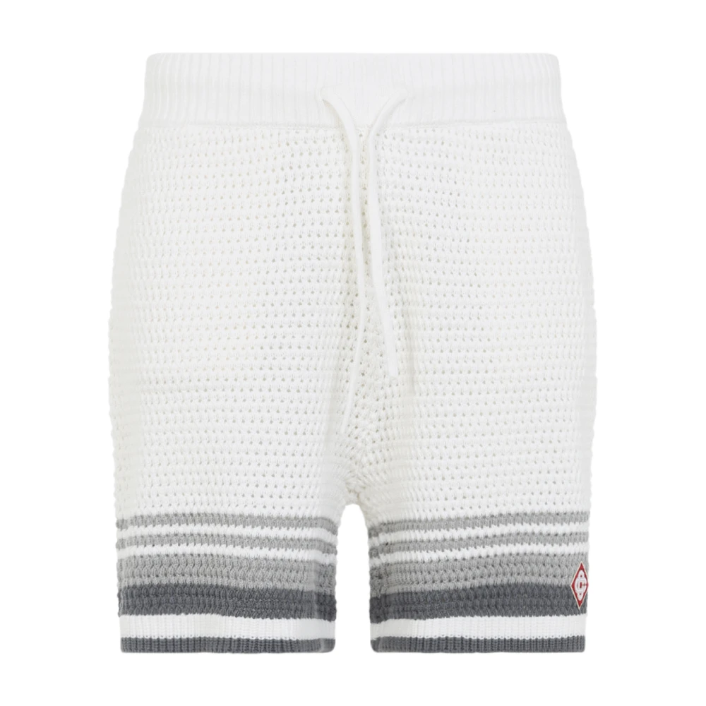 Casablanca Men's White Msp26kw93401 Bermudas - Casual Shorts - S - Shorts