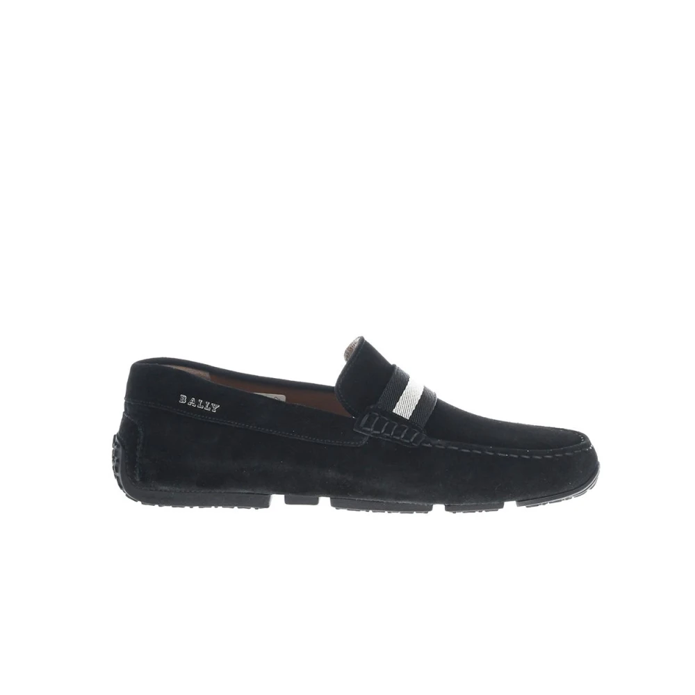 Bally Men's Black Classic Loafer Shoes