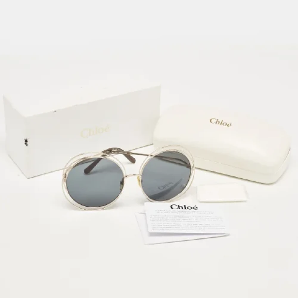 Chloé Pre-owned Acetate sunglasses Yellow Dames