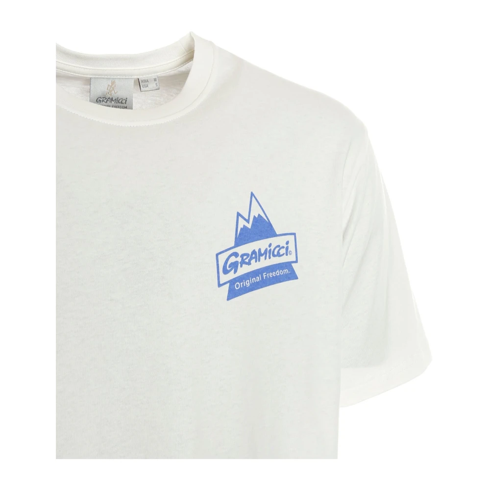 Gramicci Peak Tee Casual T-Shirt White Heren
