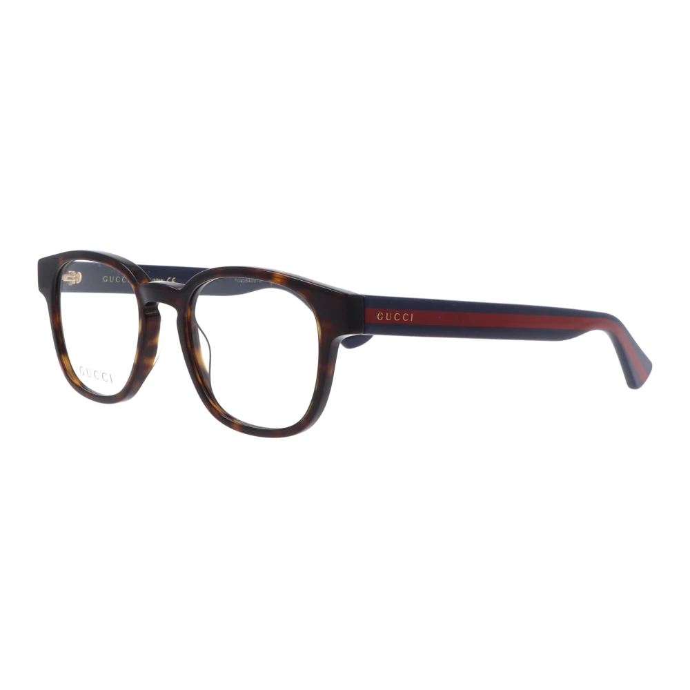 Gucci Vierkante Brilmonturen Brown Unisex