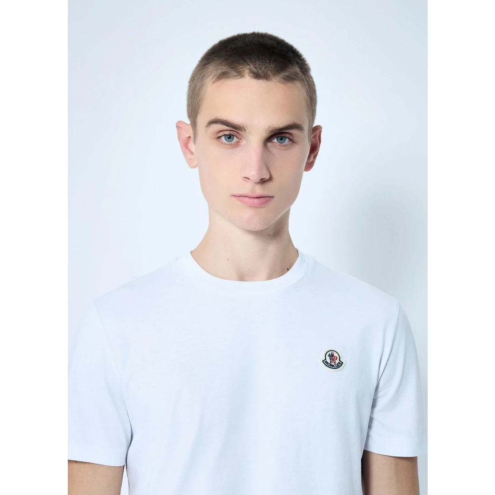Moncler Logo Patch T-Shirts Set Katoenen Jersey Multicolor Heren