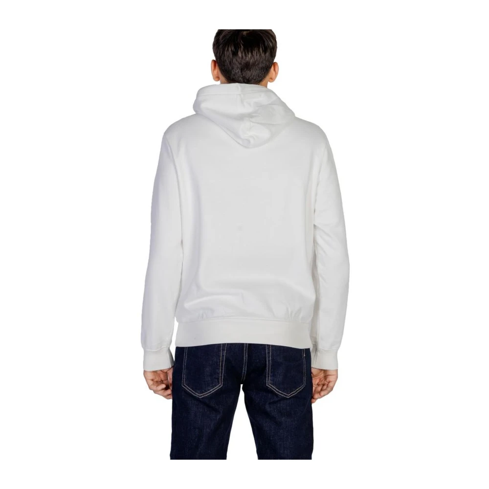 Napapijri Witte Katoenmix Sweater Mannen Herfst Winter Collectie White Heren