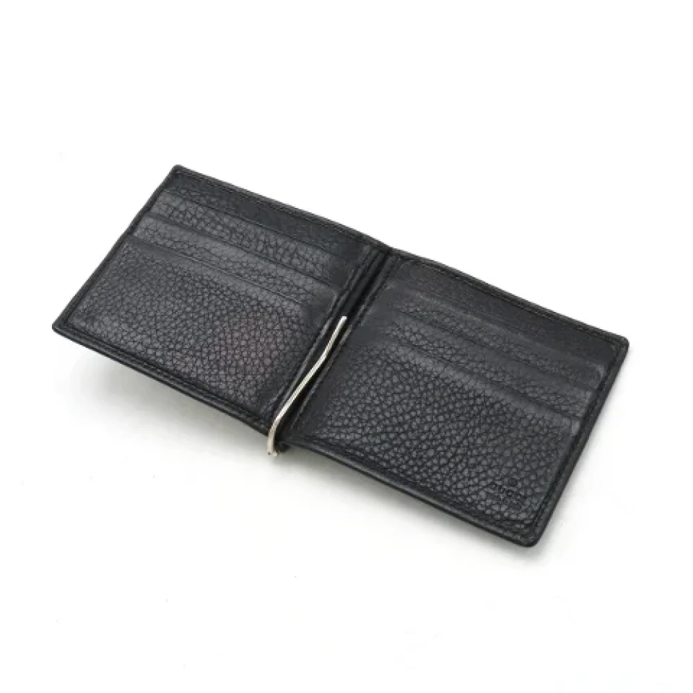 Gucci Vintage Pre-owned Leather wallets Black Dames
